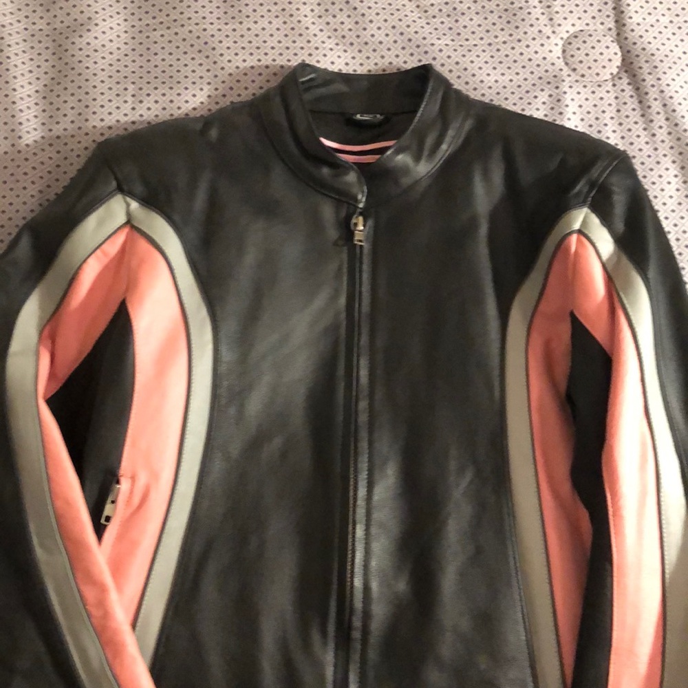 Women’s leather Montana Biker jacket size size XL